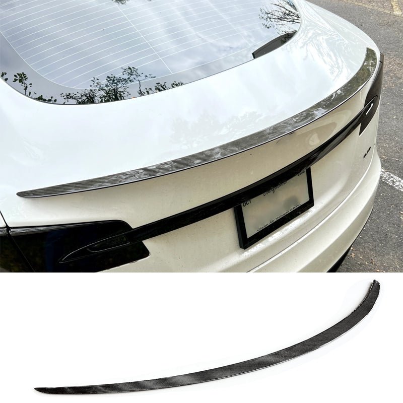 [Real Carbon Fiber] Plaid Performance Spoiler for Model S 2014+
