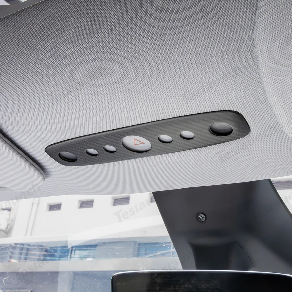 [Real Carbon Fiber] Reading Light Cover for Tesla Model Y Juniper 2025+