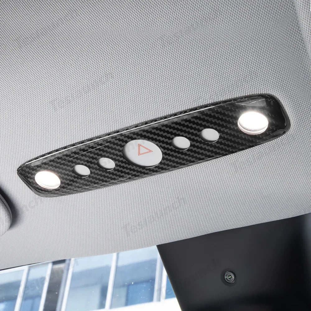 [Real Carbon Fiber] Reading Light Cover for Tesla Model Y Juniper 2025+