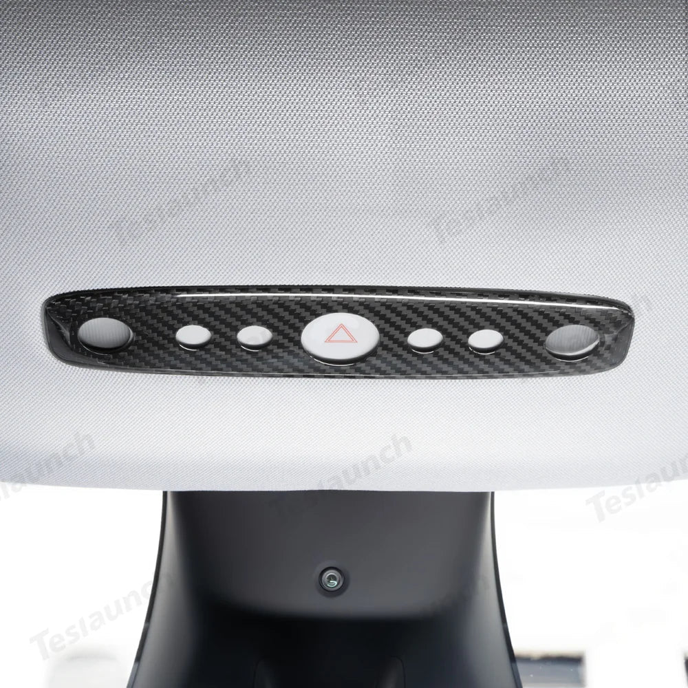 [Real Carbon Fiber] Reading Light Cover for Tesla Model Y Juniper 2025+