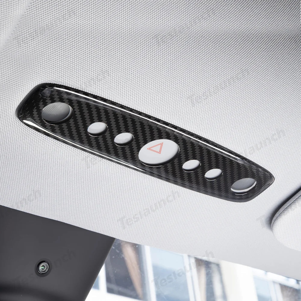 [Real Carbon Fiber] Reading Light Cover for Tesla Model Y Juniper 2025+
