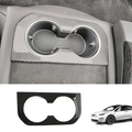 [Real Carbon Fiber] Rear Cup Holder Cover for Tesla Model S 2021+