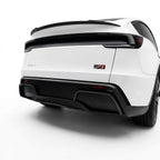 Real Carbon Fiber Rear Diffuser Bumper Trim for Model Y Juniper