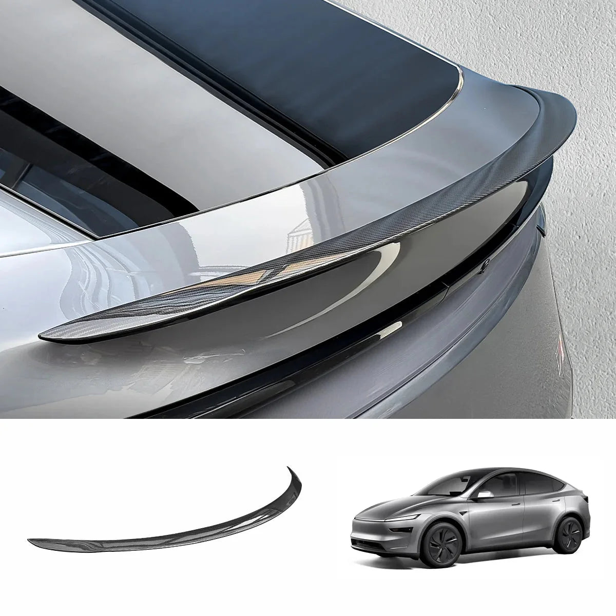 [Real Carbon Fiber] Rear Spoiler for Tesla Model 3/Y/S/X
