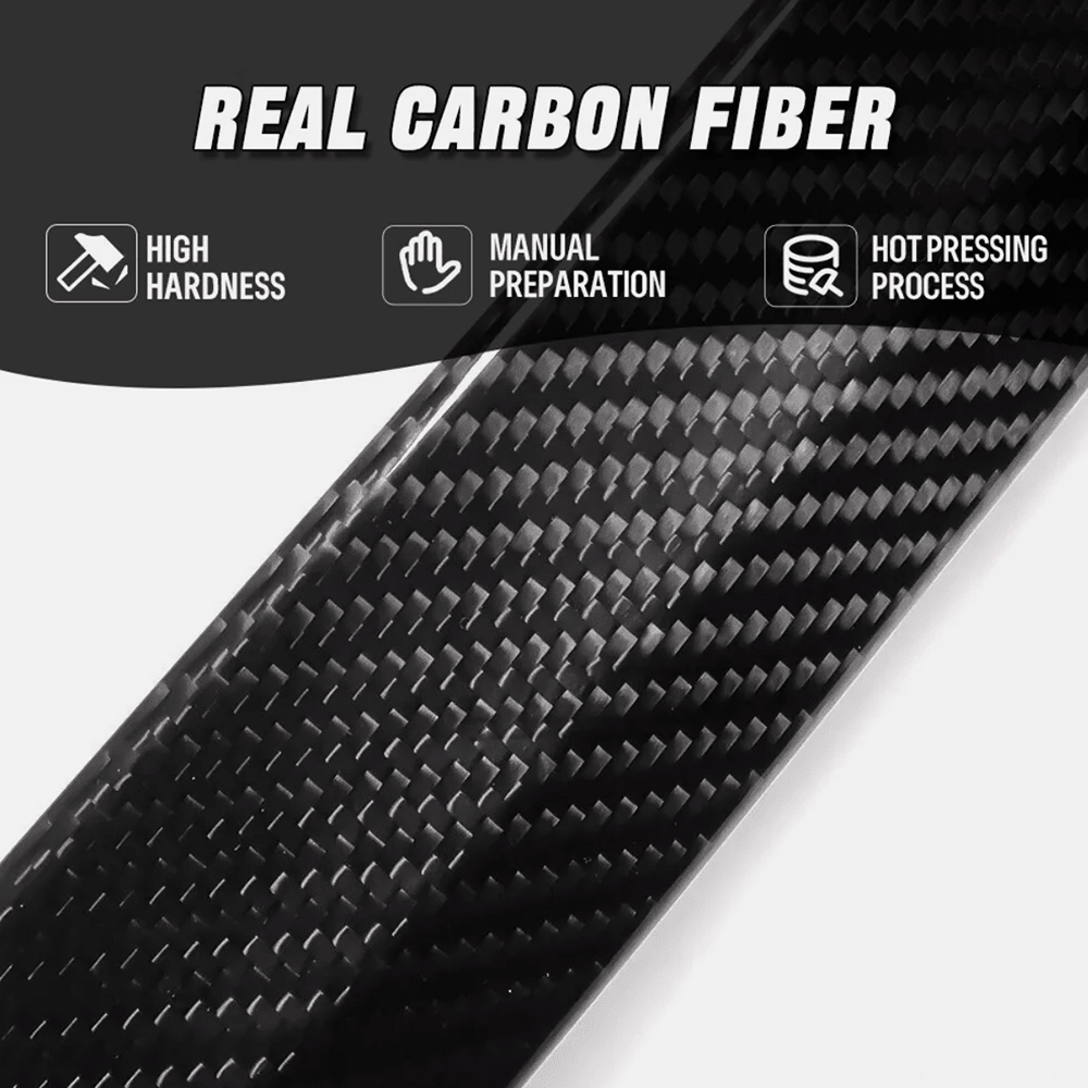 [Real Carbon Fiber] Rear Tailgate Trim Strip Cover for Model S 2022.06+