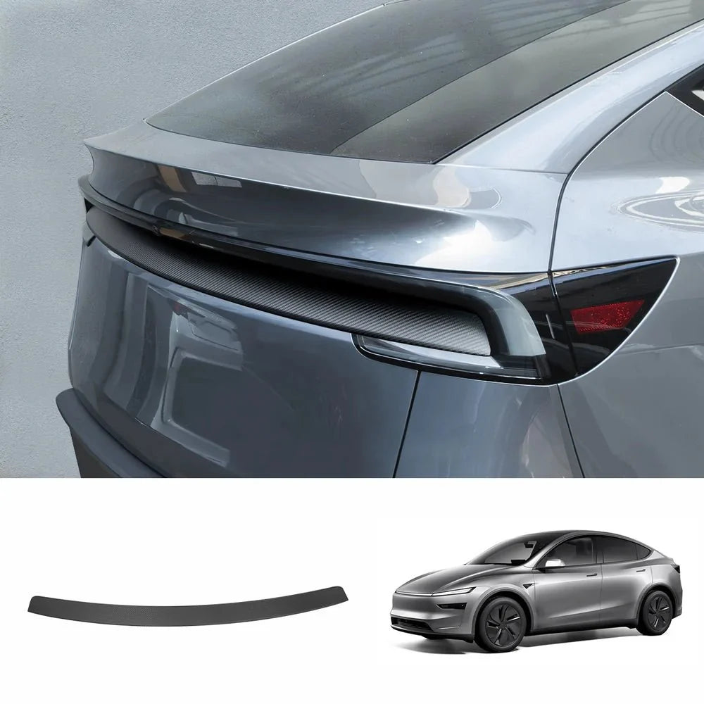 [Real Carbon Fiber] Rear Tailgate Trim Strip for Tesla Model Y Juniper 2025+