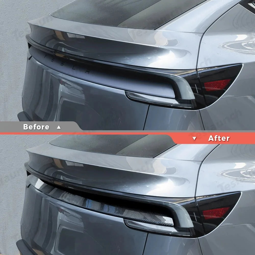 [Real Carbon Fiber] Rear Tailgate Trim Strip for Tesla Model Y Juniper 2025+
