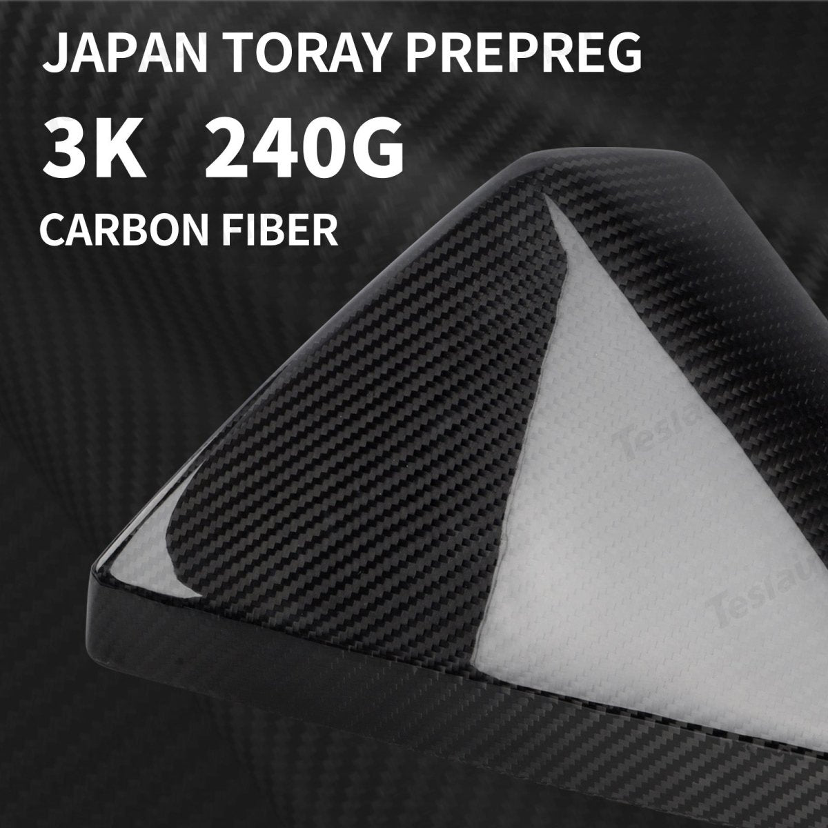 [Real Carbon Fiber] Rear View Mirror Covers (1 Pair) for Cybertruck