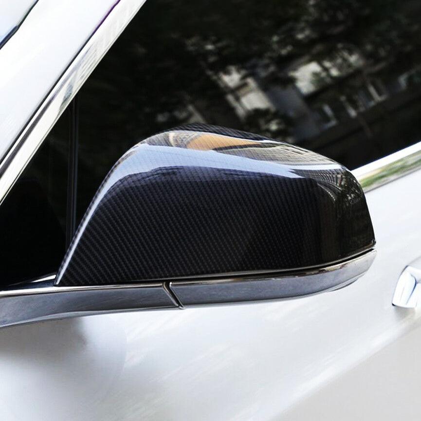 [Real Carbon Fiber] Rear View Mirror Covers For Tesla Model S (1 Pair) (2016-2024)