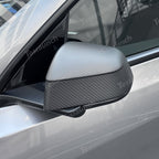 [Real Carbon Fiber] Rear View Mirror Covers for Tesla Model Y Juniper 2025+ (1 Pair)