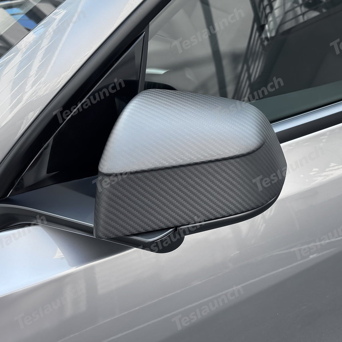 [Real Carbon Fiber] Rear View Mirror Covers for Tesla Model Y Juniper 2025+ (1 Pair)