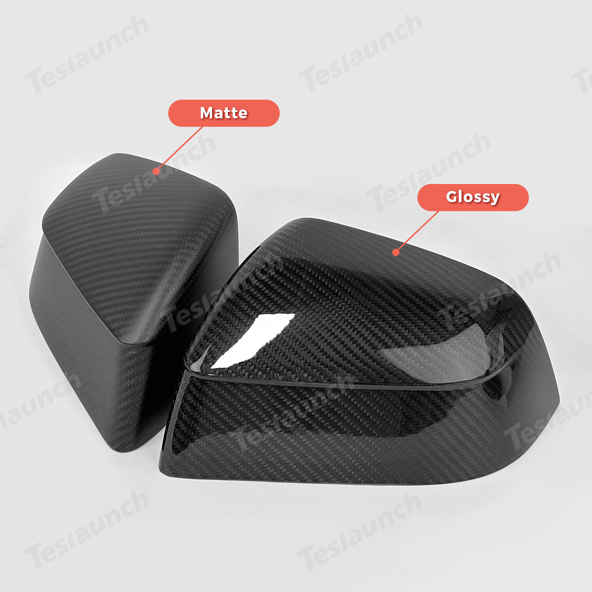 [Real Carbon Fiber] Rear View Mirror Covers for Tesla Model Y Juniper 2025+ (1 Pair)