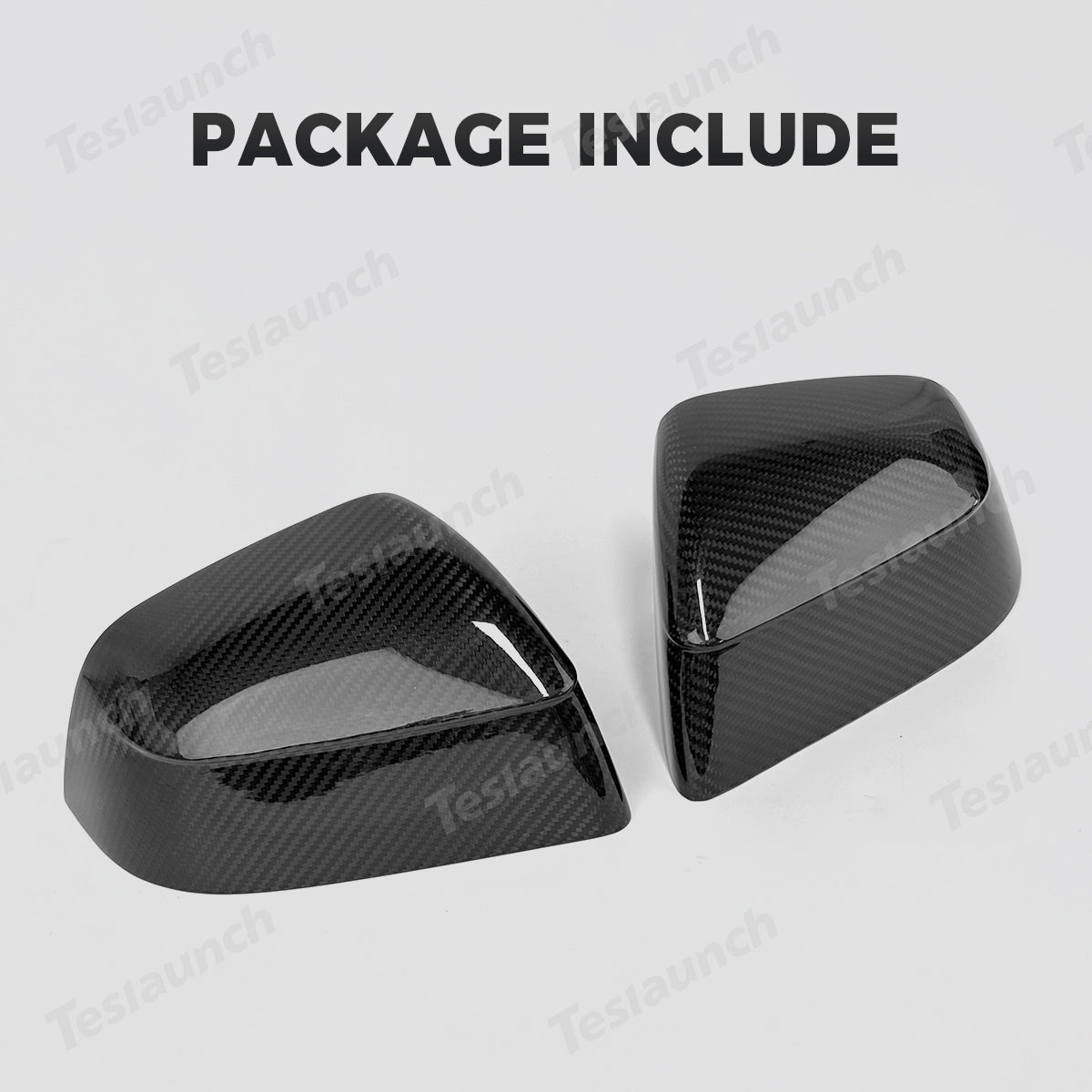 [Real Carbon Fiber] Rear View Mirror Covers for Tesla Model Y Juniper 2025+ (1 Pair)