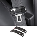 [Real Carbon Fiber] Seat Belt Fascia Cover For Model 3/Y Accessories (2017+)