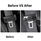 [Real Carbon Fiber] Seat Belt Fascia Cover For Model 3/Y Accessories (2017+)