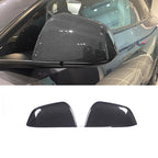 [Real Carbon Fiber] Side Mirror Cover for Tesla Model Y, Rear View Mirrors Cover Cap (1 Pair), OEM Style (2020-2024)