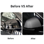 [Real Carbon Fiber] Side Mirror Cover for Tesla Model Y, Rear View Mirrors Cover Cap (1 Pair), OEM Style (2020-2024)