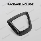 [Real Carbon Fiber] Steering Wheel Airbag Center Trim Cover for Tesla Model Y Juniper 2025+
