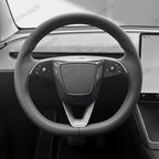 [Real Carbon Fiber] Steering Wheel Airbag Center Trim Cover for Tesla Model Y Juniper 2025+
