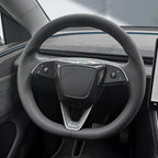 [Real Carbon Fiber] Steering Wheel Airbag Center Trim Cover for Tesla Model Y Juniper 2025+