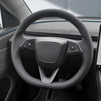 [Real Carbon Fiber] Steering Wheel Airbag Center Trim Cover for Tesla Model Y Juniper 2025+