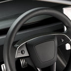 [Real Carbon Fiber] Steering Wheel Base Upper Trim Cover for Tesla Model 3 Highland 2024+