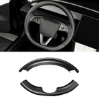 [Real Carbon Fiber] Steering Wheel Caps Cover for Tesla Model Y Juniper 2025+