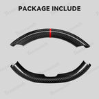 [Real Carbon Fiber] Steering Wheel Caps Cover for Tesla Model Y Juniper 2025+