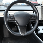 [Real Carbon Fiber] Steering Wheel Cover For Model 3/Y Accessories (2017-2023)
