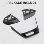 [Real Carbon Fiber] Steering Wheel Panel Covers for Tesla Cybertruck (Set of 3)