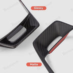 [Real Carbon Fiber] Steering Wheel Panel Covers for Tesla Cybertruck (Set of 3)