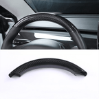 [Real Carbon Fiber] Steering Wheel Upper/Lower Cover For Tesla Model 3/Y Accessories (2017-2023)