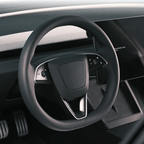 [Real Carbon Fiber] Steering Wheel V-Cover for Tesla Model Y Juniper 2025+