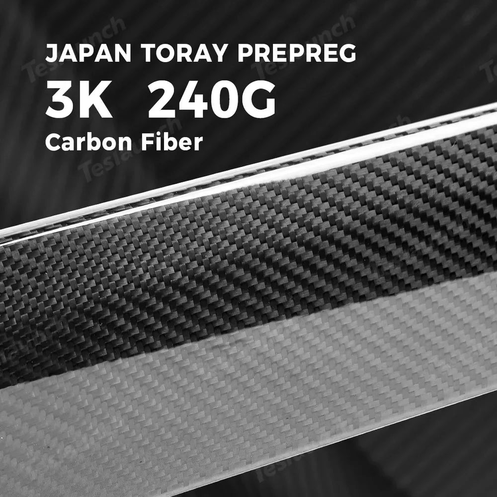 [Real Carbon Fiber] Steering Wheel V-Cover For Tesla 2024+ Model 3 Highland