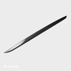 [Real Carbon Fiber] Trunk Chrome Delete Applique Tailgate Trim For Tesla Model X 2021+ (No hole style)