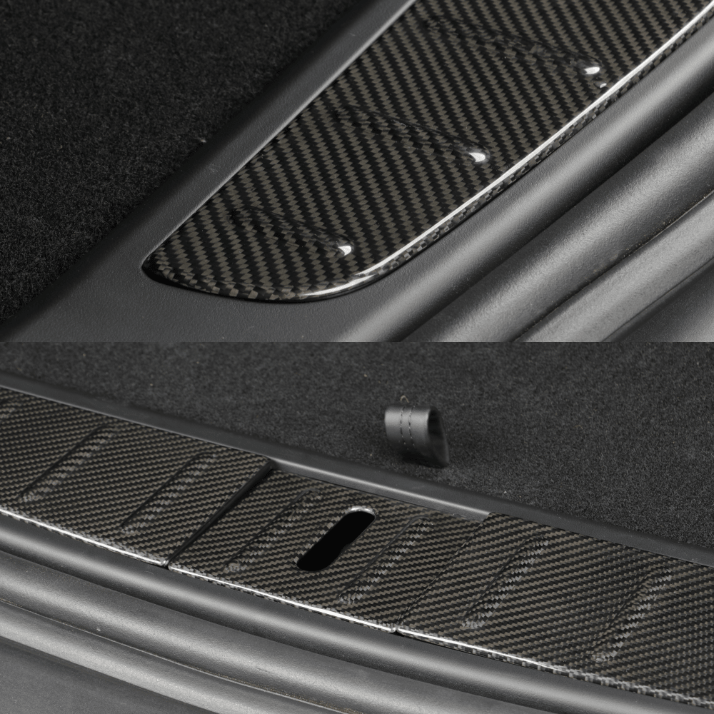 [Real Carbon Fiber] Trunk Sill Trim Covers (3 PCS) for Tesla Model X 2015-2023