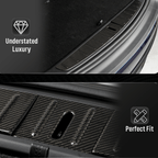 [Real Carbon Fiber] Trunk Sill Trim Covers (3 PCS) for Tesla Model X 2015-2023