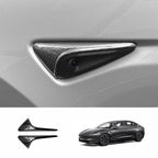 [Real Carbon Fiber] Turn Signal Camera Overlay Covers For Tesla Model 3 Highland (2 Pcs)