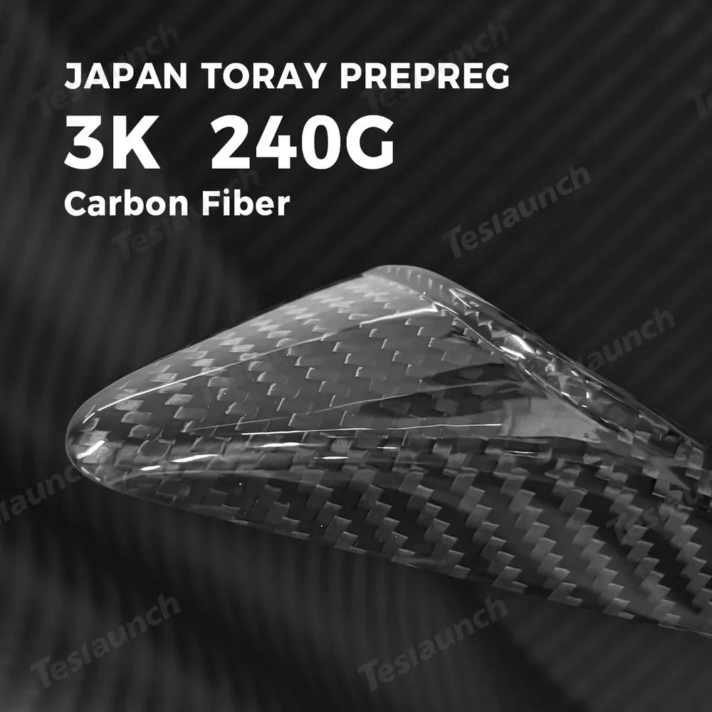 [Real Carbon Fiber] Turn Signal Camera Overlay Covers For Tesla Model 3 Highland (2 Pcs)