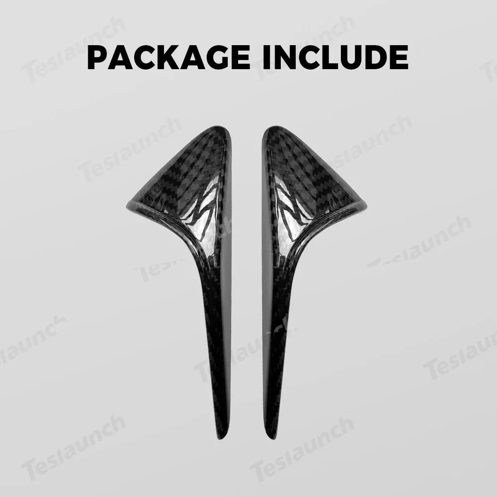 [Real Carbon Fiber] Turn Signal Camera Overlay Covers For Tesla Model 3 Highland (2 Pcs)