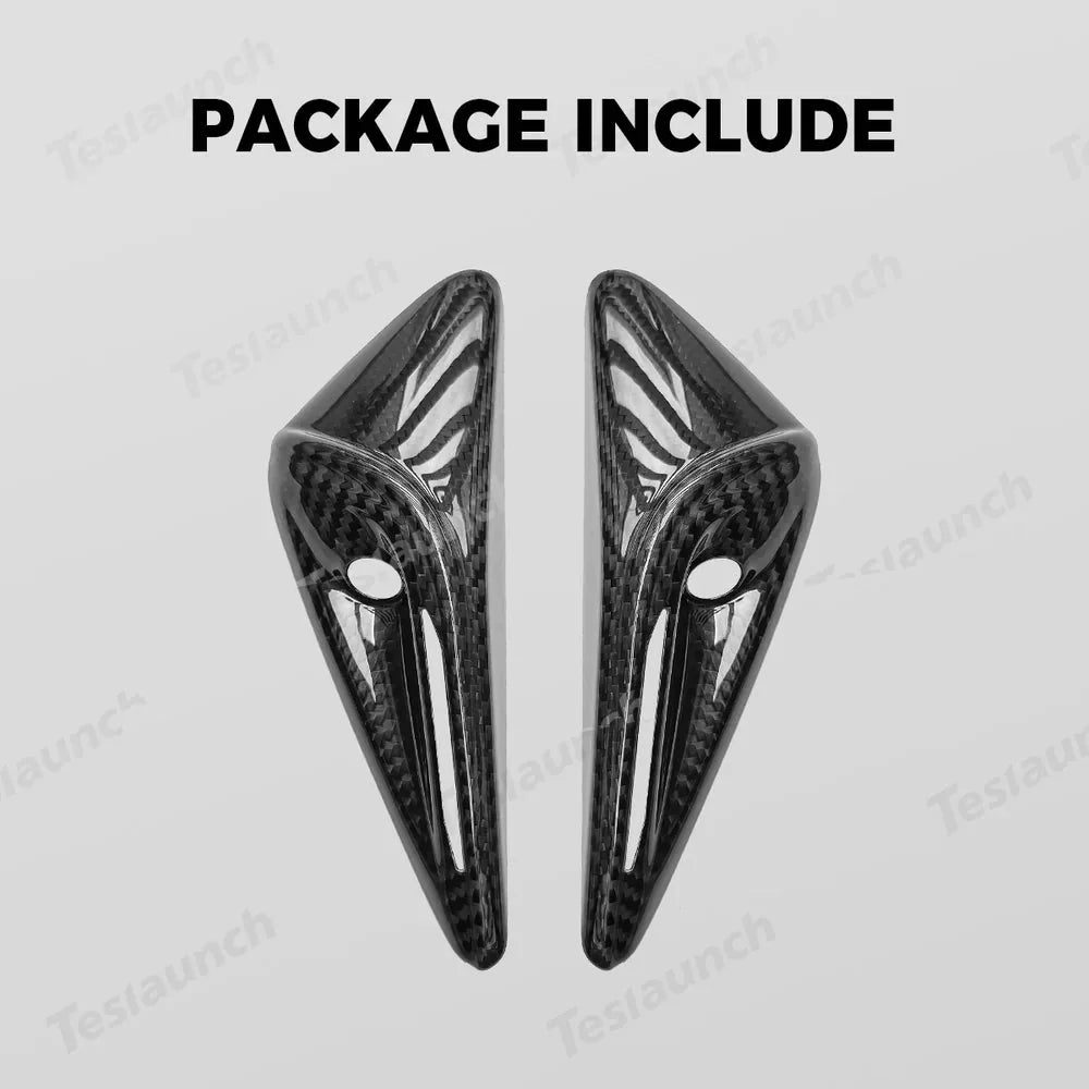 [Real Carbon Fiber] Turn Signal Camera Overlay Covers For Tesla Model 3 Highland (2 Pcs)