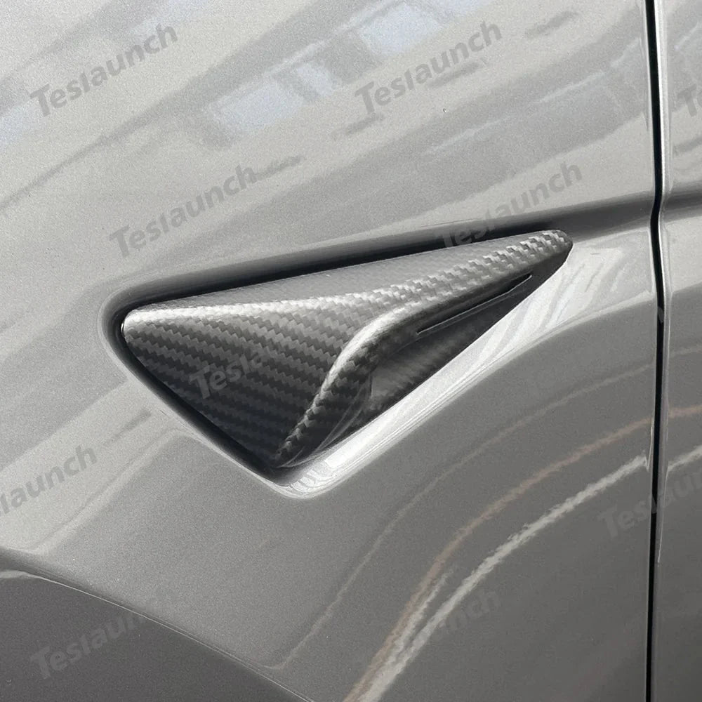 [Real Carbon Fiber] Turn Signal Camera Overlay Covers For Tesla Model 3 Highland (2 Pcs)