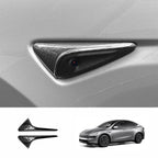 [Real Carbon Fiber] Turn Signal Camera Overlay Covers For Tesla Model Y Juniper 2025+ (2 Pcs)