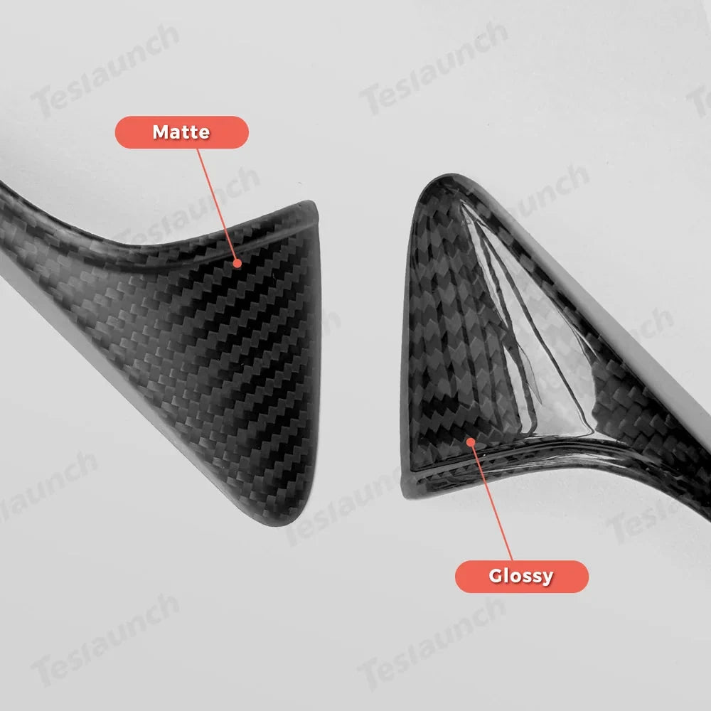 [Real Carbon Fiber] Turn Signal Camera Overlay Covers For Tesla Model 3 Highland (2 Pcs)