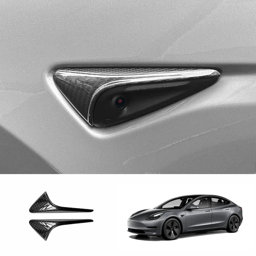 [Real Carbon Fiber] Turn Signal Cover For Model 3/Y (1 Pair)