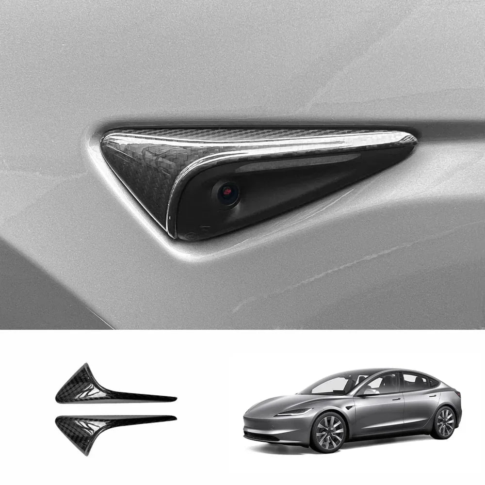 [Real Carbon Fiber] Turn Signal Cover For Model 3/Y (1 Pair)