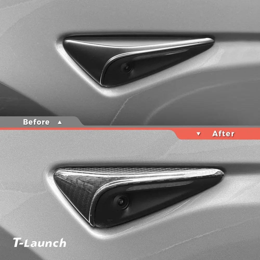 [Real Carbon Fiber] Turn Signal Cover For Model 3/Y (1 Pair)