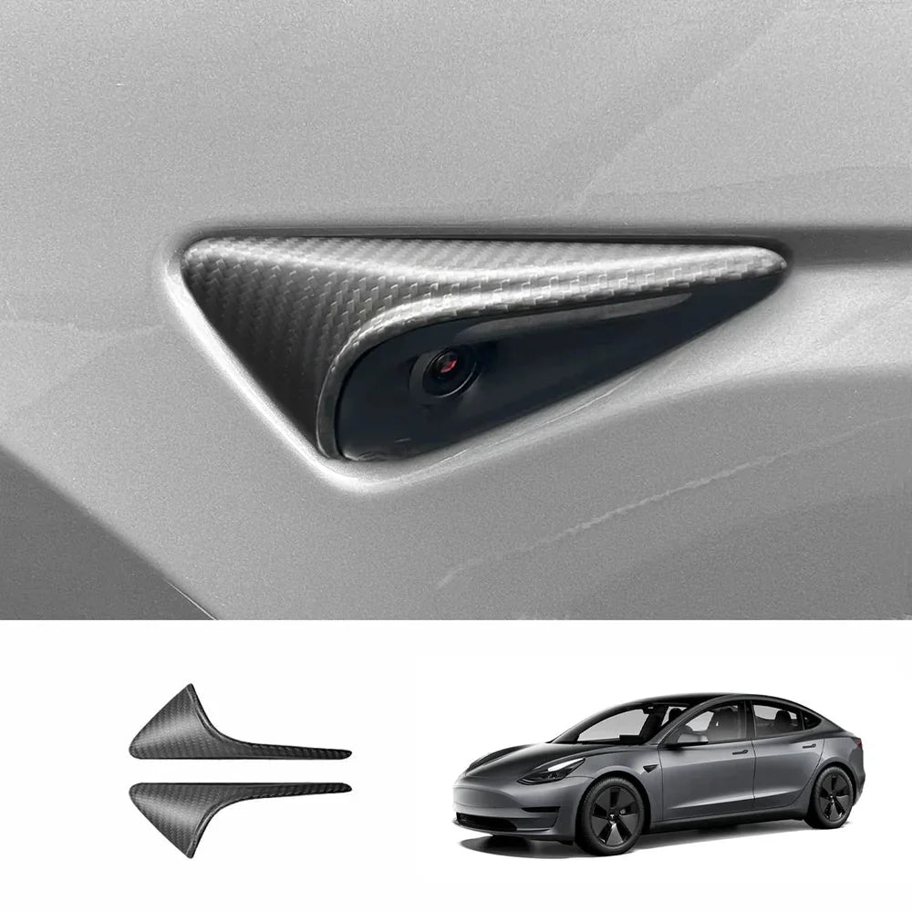[Real Carbon Fiber] Turn Signal Cover For Model 3/Y (1 Pair)