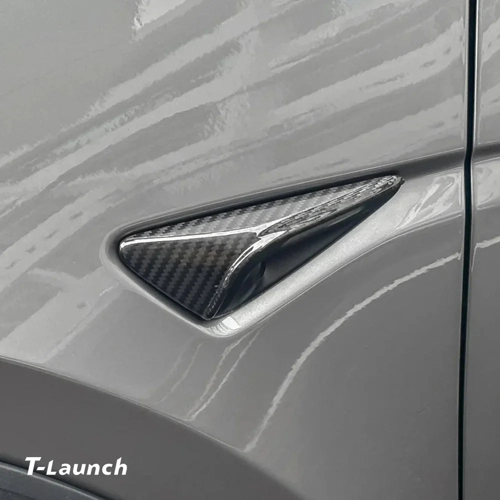 [Real Carbon Fiber] Turn Signal Cover For Model 3/Y (1 Pair)
