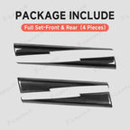 [Real Carbon Fiber] Upper Door Panel Trim Overlay Covers for Tesla Model Y Juniper 2025+